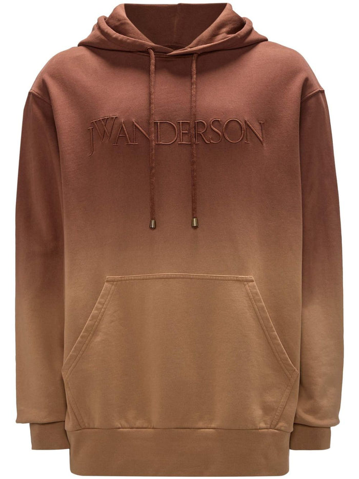 Jwanderson Men's Brown Sweatshirt with Gradient Effect 4