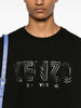 Kenzo T-shirt Nero Uomo Logo Applicato 4