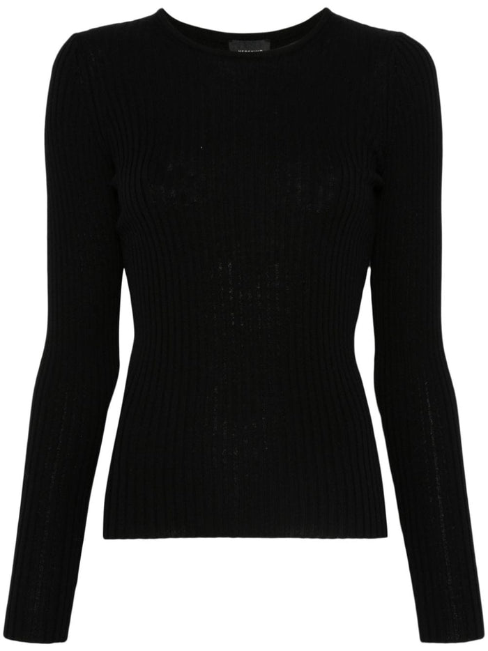 Herskind Maglia Nero Donna a Costine 5