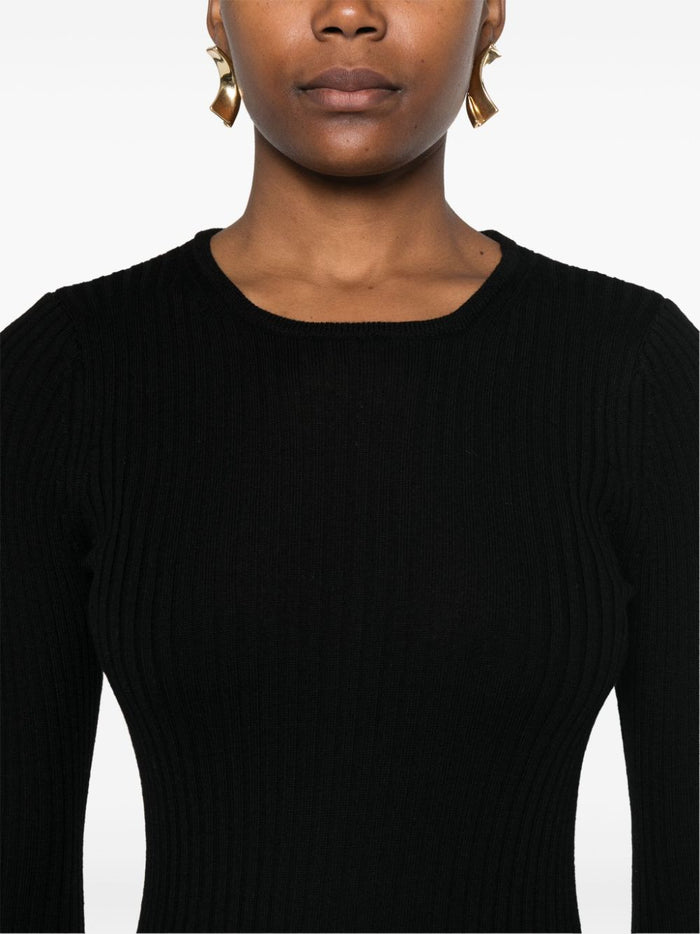 Herskind Maglia Nero Donna a Costine 4