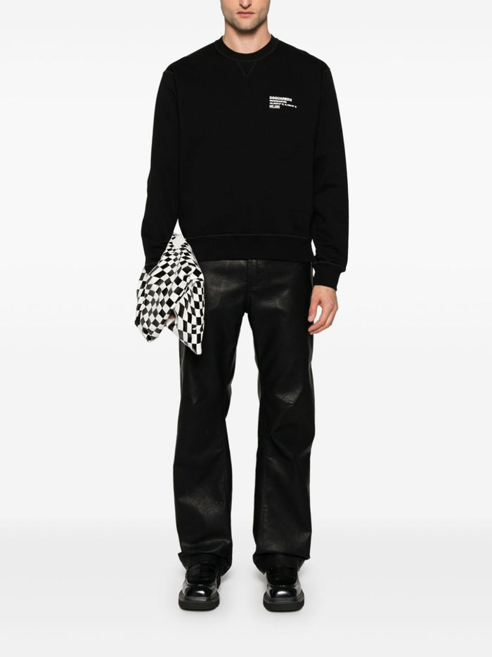 Dsquared2 Men's Black Sweatshirt Print Coordinates 1