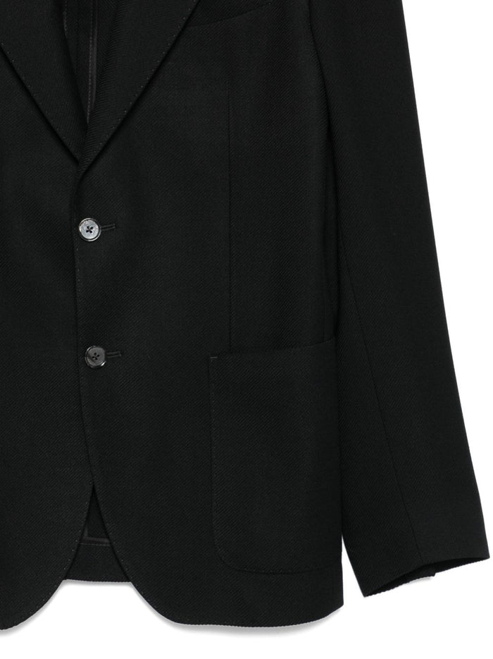 Schwarze Herrenjacke von Luigi Bianchi 2
