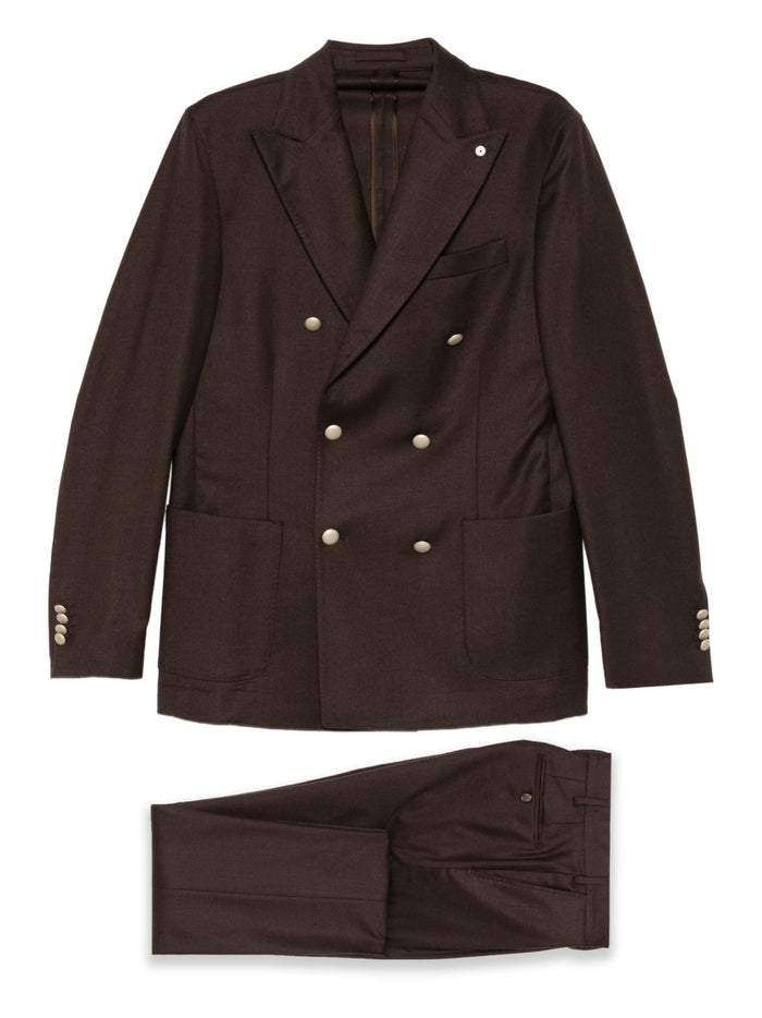 Luigi Bianchi Abito Marrone Uomo 1