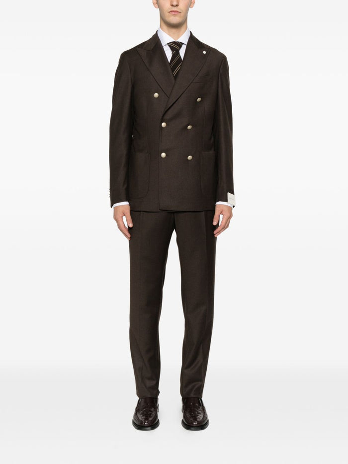 Luigi Bianchi Abito Marrone Uomo 2