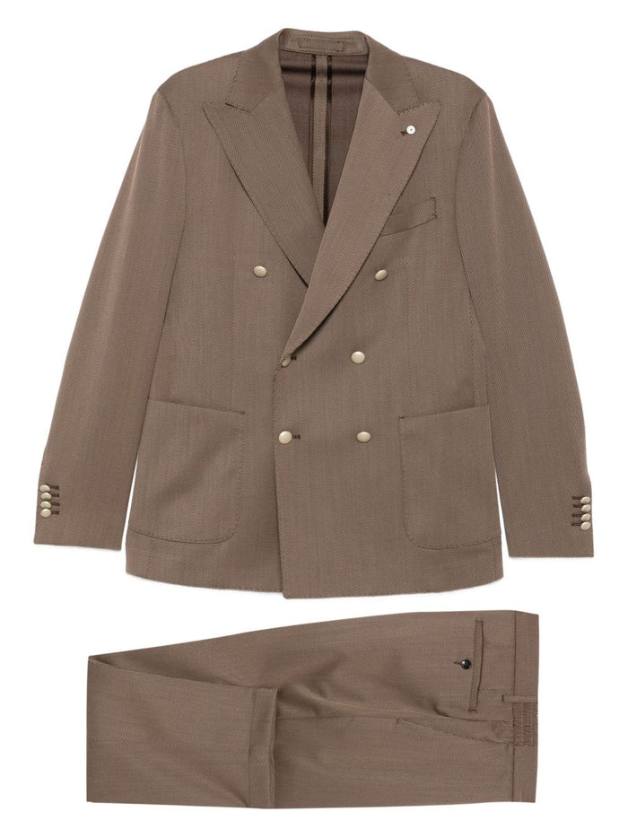 Luigi Bianchi Abito Marrone Uomo 1