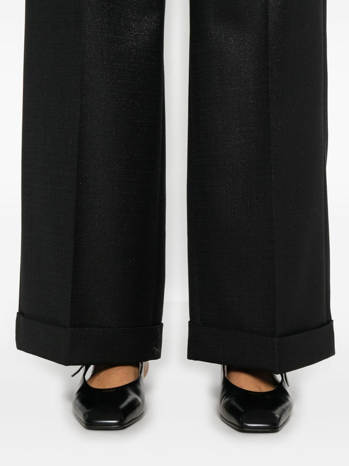 Luigi Bianchi Schwarze Hose für Damen 5