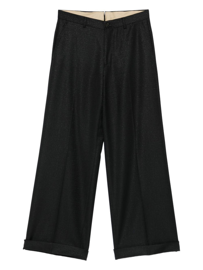 Luigi Bianchi Schwarze Hose für Damen 1