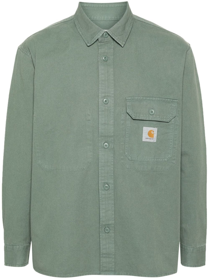 Carhartt Green Men's Shirt Chest Pocket 5