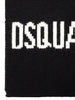 Dsquared2 Sciarpa Nero Uomo Logo ad Intarsio 3