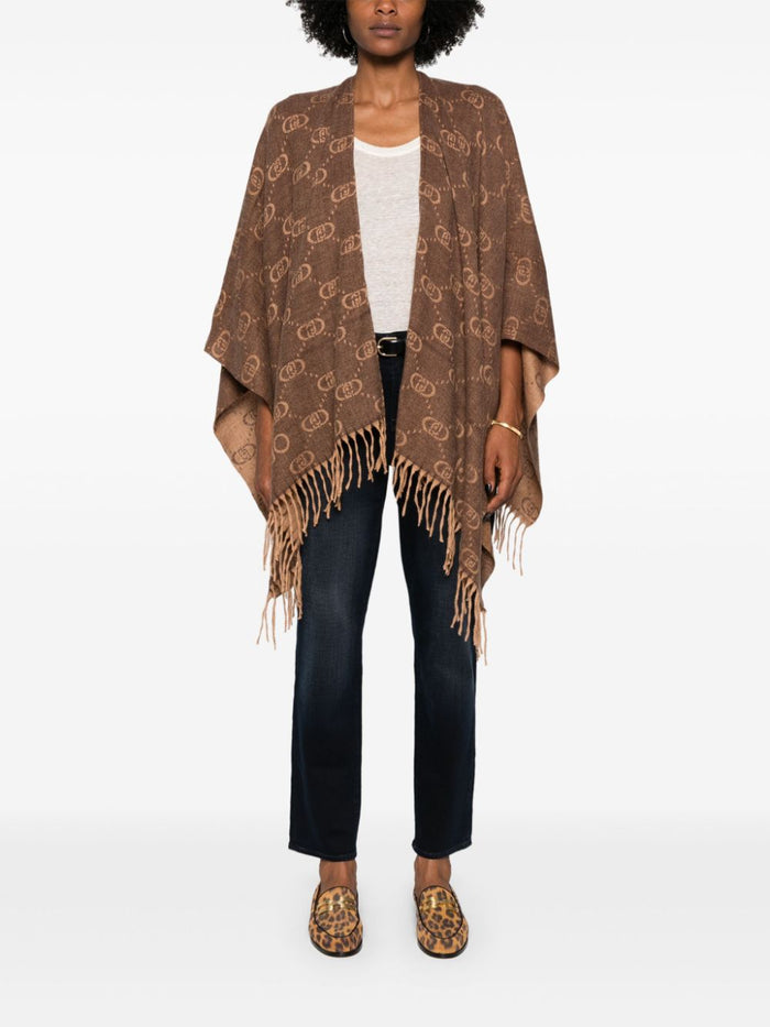 Liu.jo Brown Poncho Woman 2