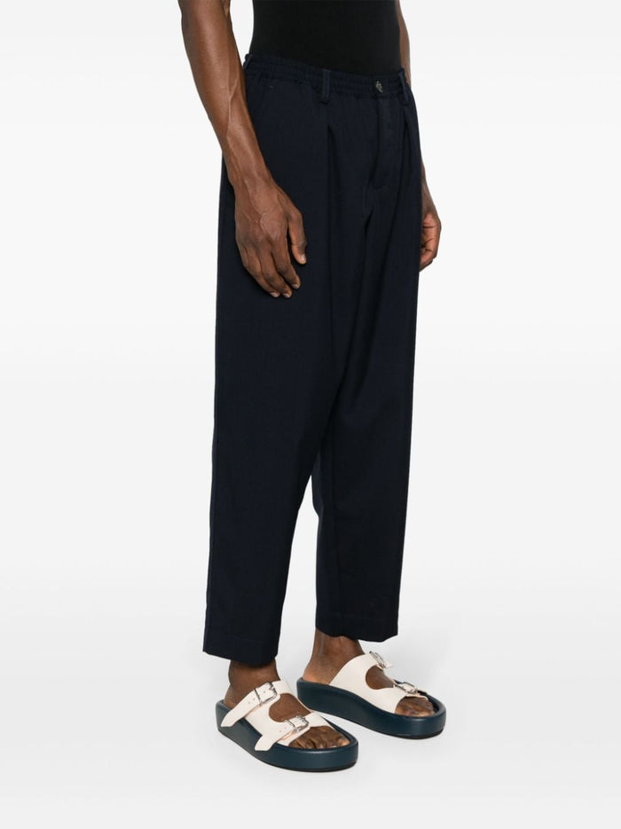 Marni Blue Men's Tapered Leg Trousers 2