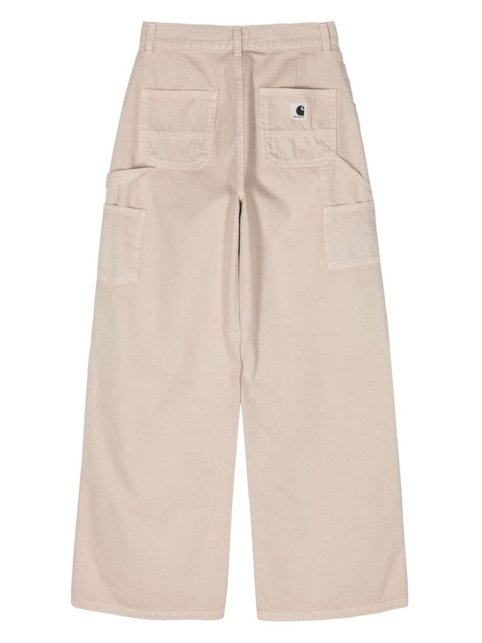 Carhartt WIP Jeans Beige Donna Gamba Ampia 2