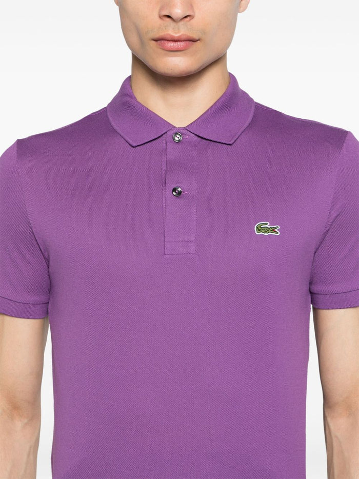 Lacoste Polo Viola Uomo Ricamo Coccodrillo Verde 4