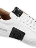 Philipp Plein Scarpa Bianco Uomo Placca Logo a Contrasto 4