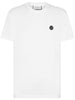 Philipp Plein T-shirt Bianco Uomo Logo Strass Retro 4