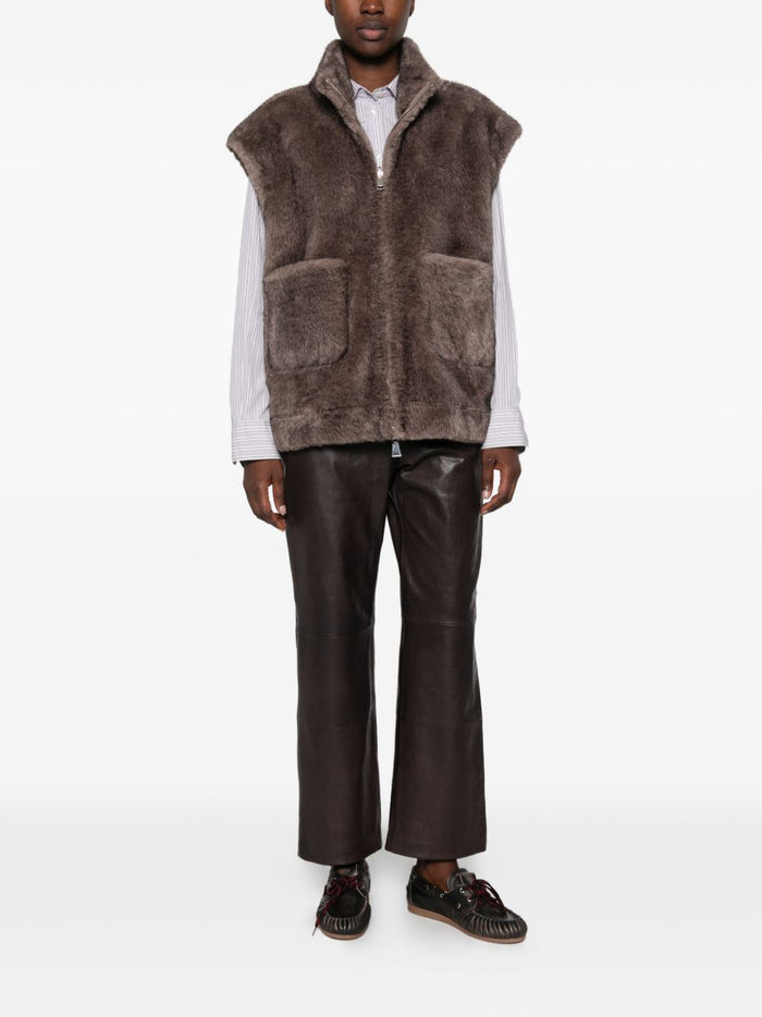 Zoe Paris Gilet Argento Donna 3