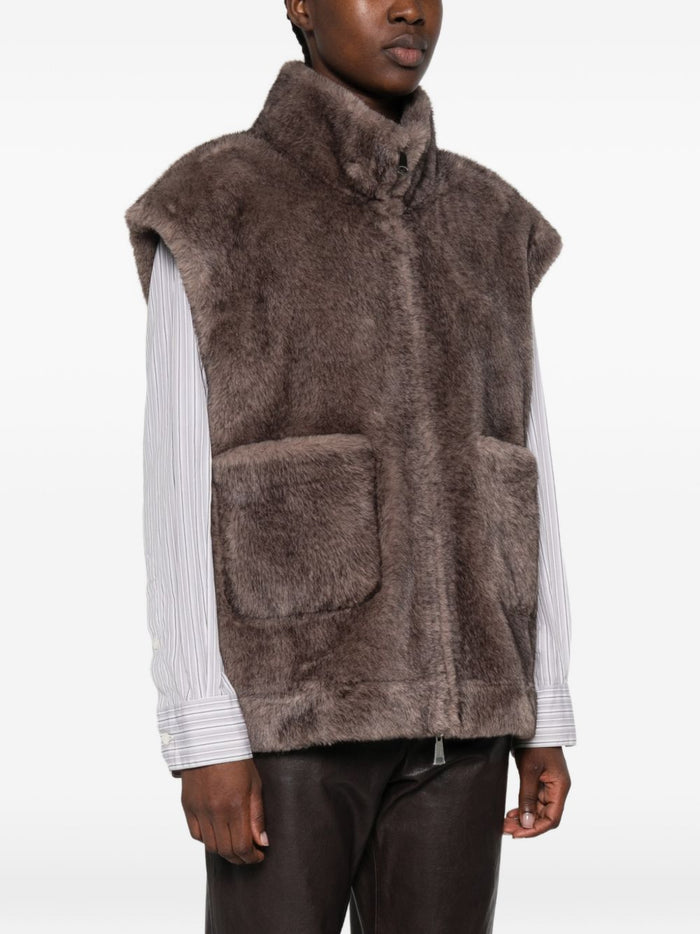 Zoe Paris Gilet Argento Donna 4