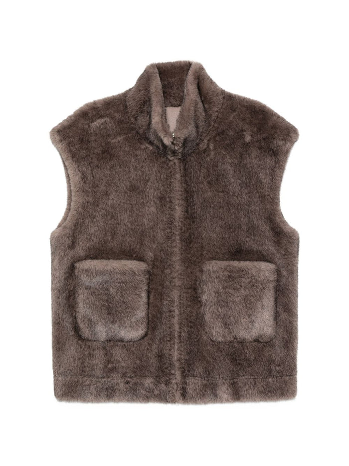 Zoe Paris Gilet Argento Donna 1