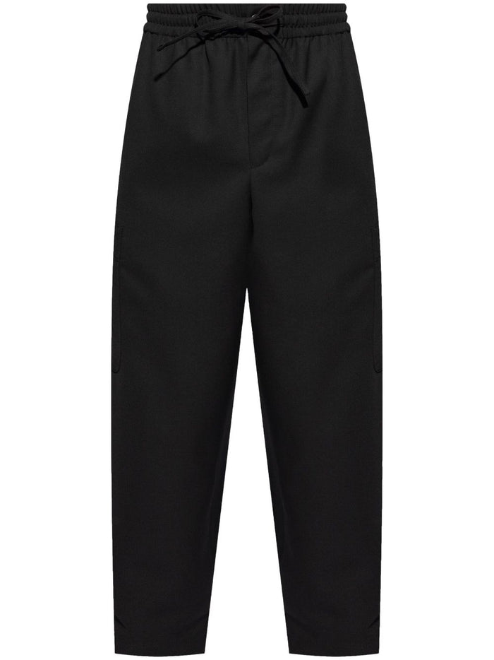 Kenzo Men's Black Elastic Trousers with Drawstring 5