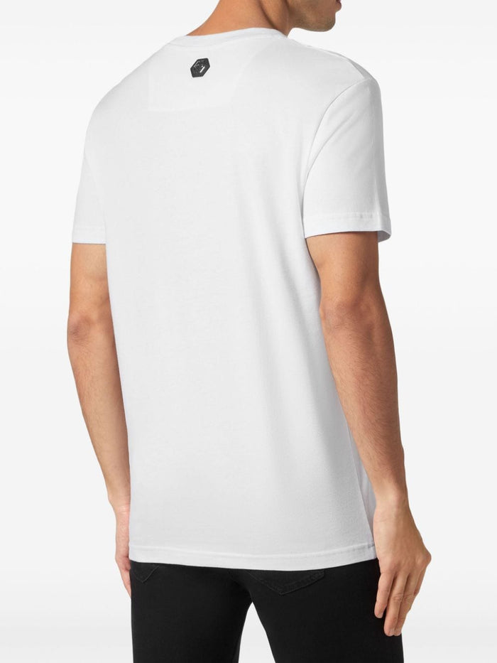 Philipp Plein T-shirt Bianco Uomo Logo 3D 3