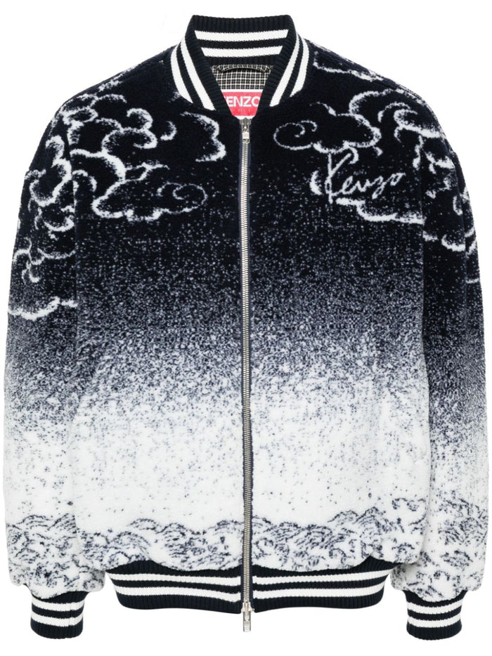 Kenzo Multicolored Men's Teddy Jacket with Tiger Pattern 5