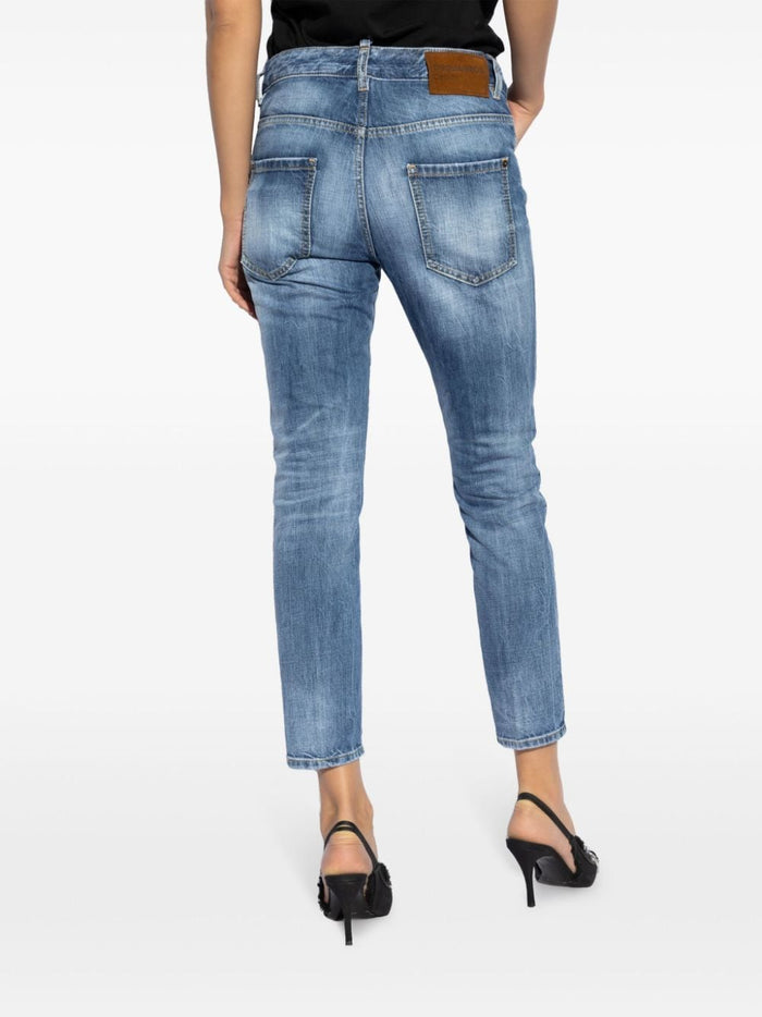 Dsquared2 Blue Jeans Women Crop 3