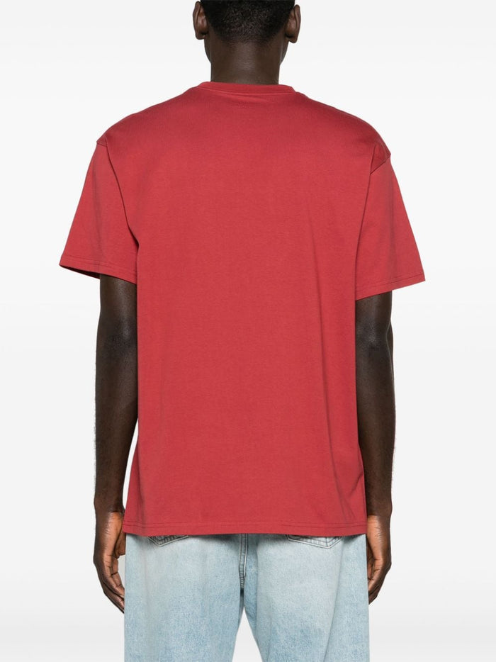 Carhartt Red Men's T-shirt Pocket with Heart Logo 3