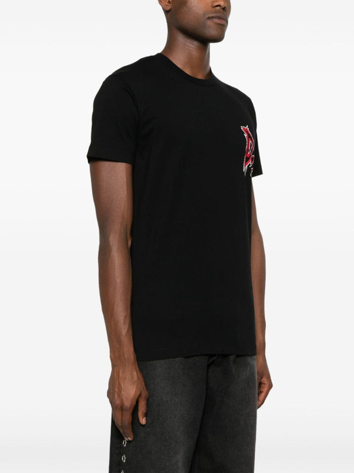 Dsquared2 Black Men's T-shirt with Devils Logo 3