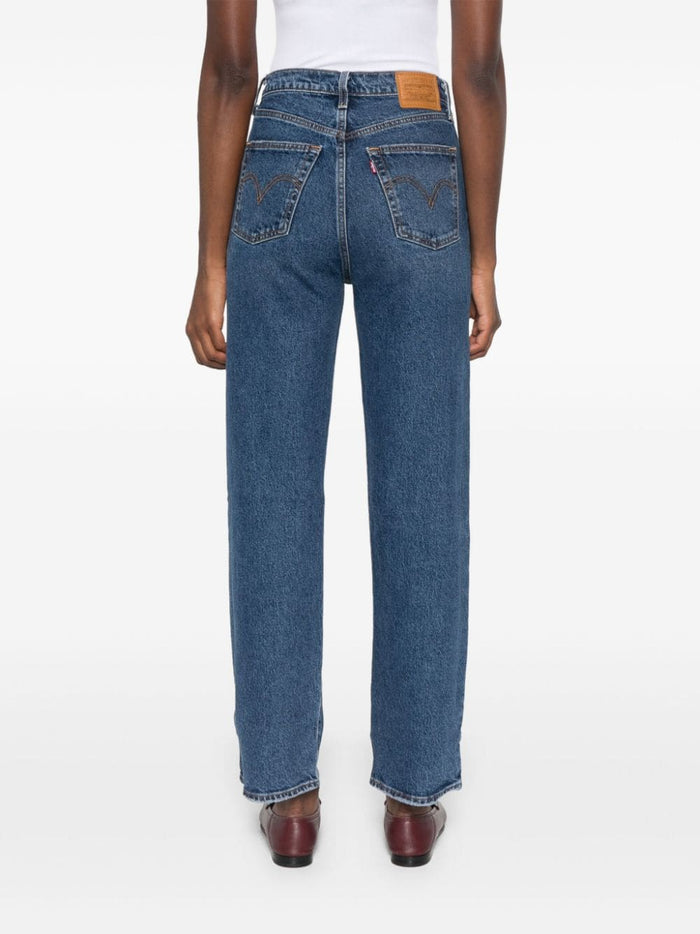 Levi's Ribcage Straight Ankle Donna Jeans Blu 3