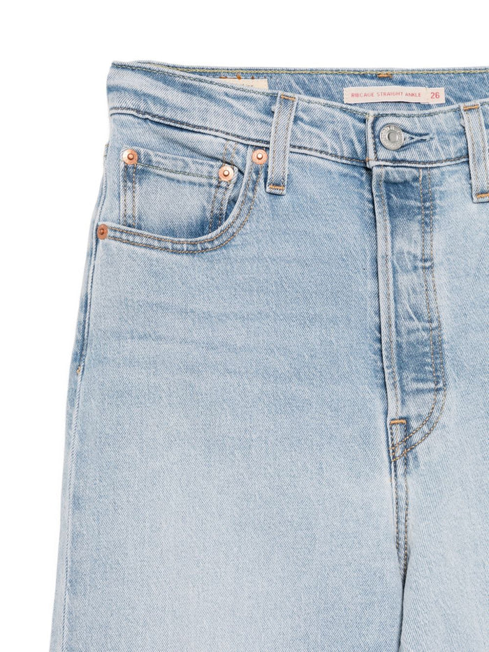 Levi's Jeans Blu Donna Ribcage Straight Ankle 3