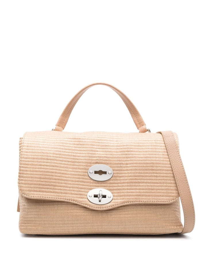 Zanellato Beige Women's Bag Postina Net Rafia Small 2