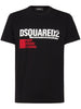 Dsquared2 T-shirt Nero Uomo Stampa Keep Movin Around 1