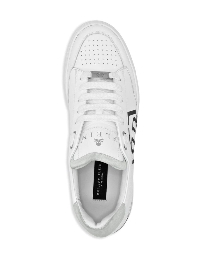 Philipp Plein Scarpa Bianco Uomo Logo Hexagon 3