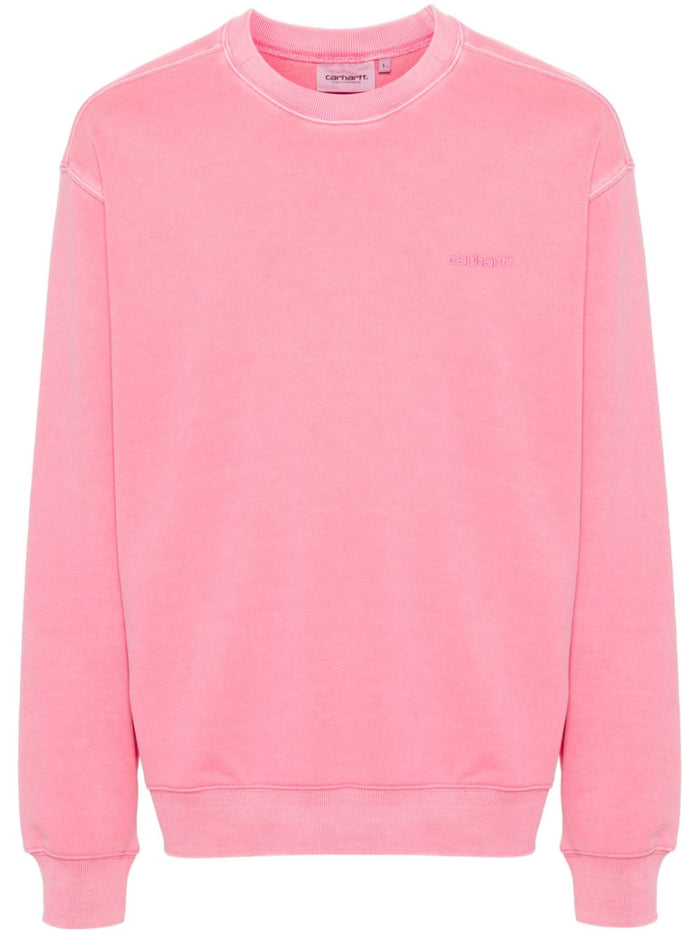 Carhartt Felpa Rosa Uomo Ricamo Micro Logo 5