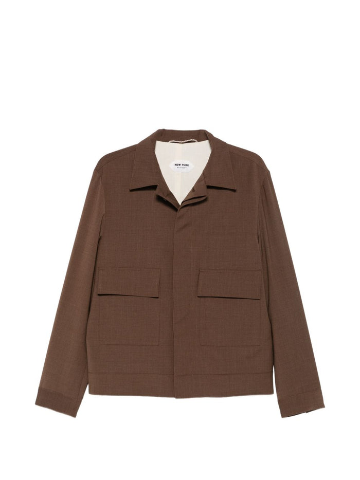 New York Camicia Marrone Uomo 1