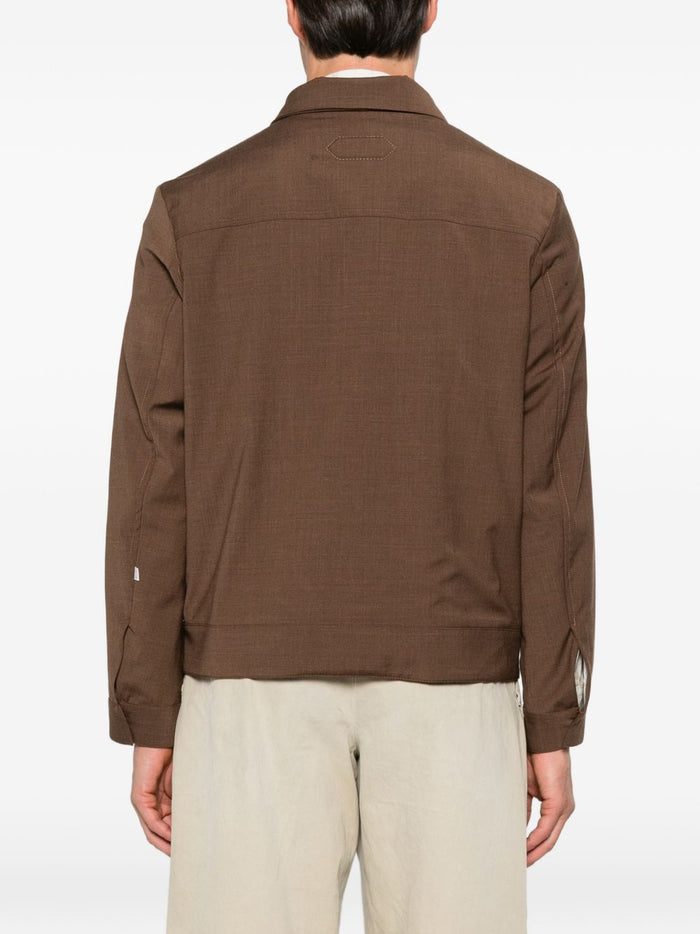 New York Camicia Marrone Uomo 3
