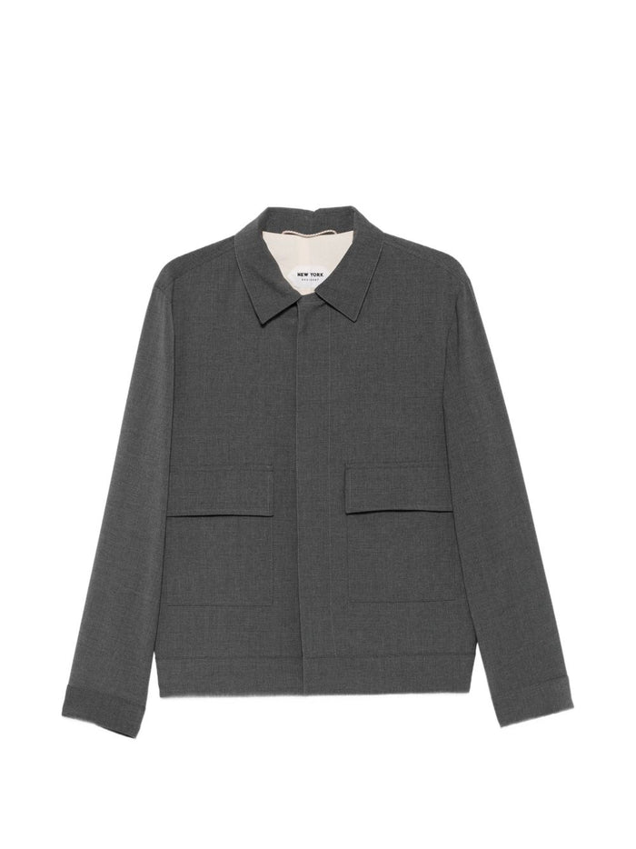 New York Camicia Grigio Uomo 1