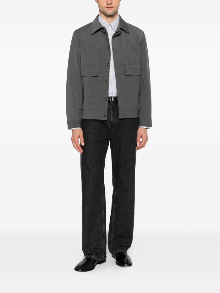 New York Camicia Grigio Uomo 2