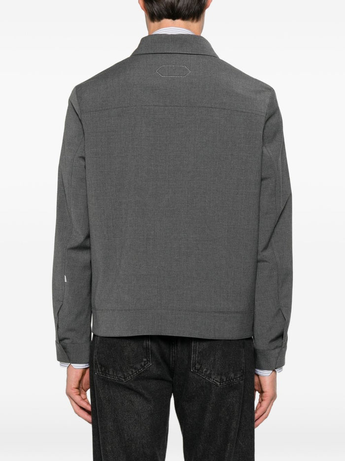 New York Camicia Grigio Uomo 4