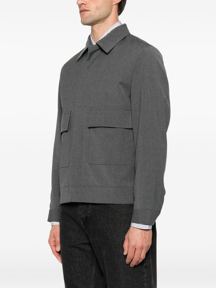 New York Camicia Grigio Uomo 5