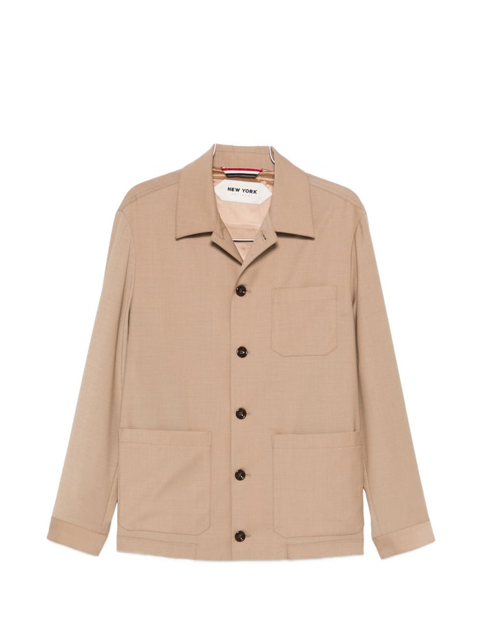 New York Camicia Beige Uomo 1