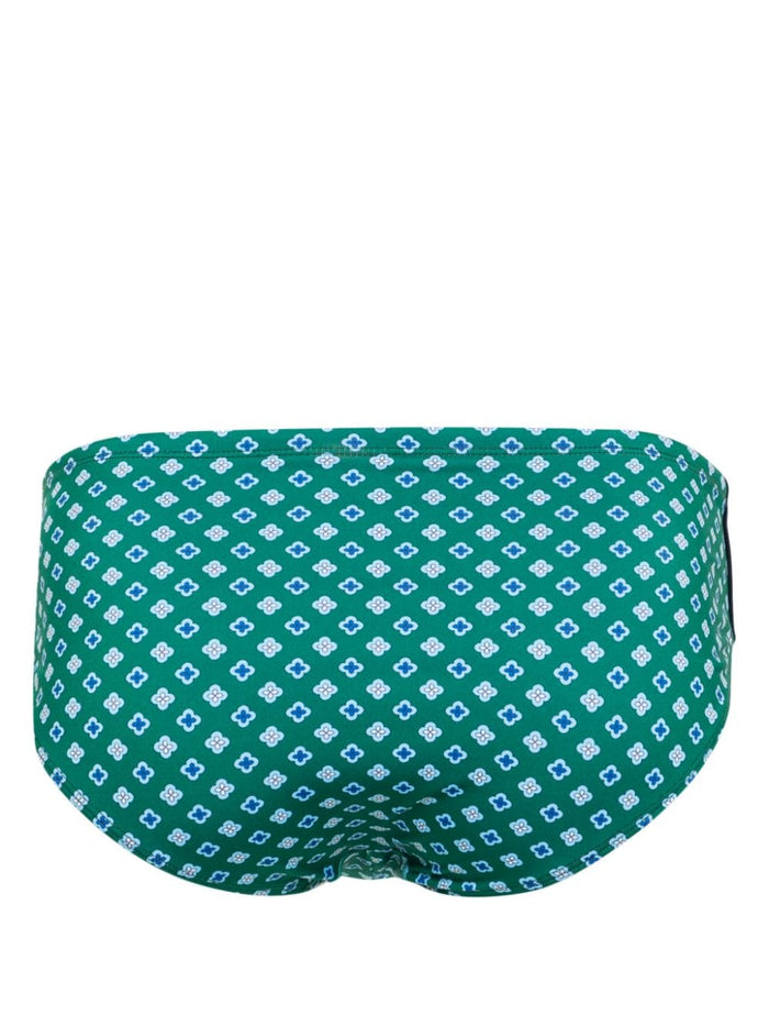 Mc2 Saint Barth Green Men's Briefs Graphic Pattern 2