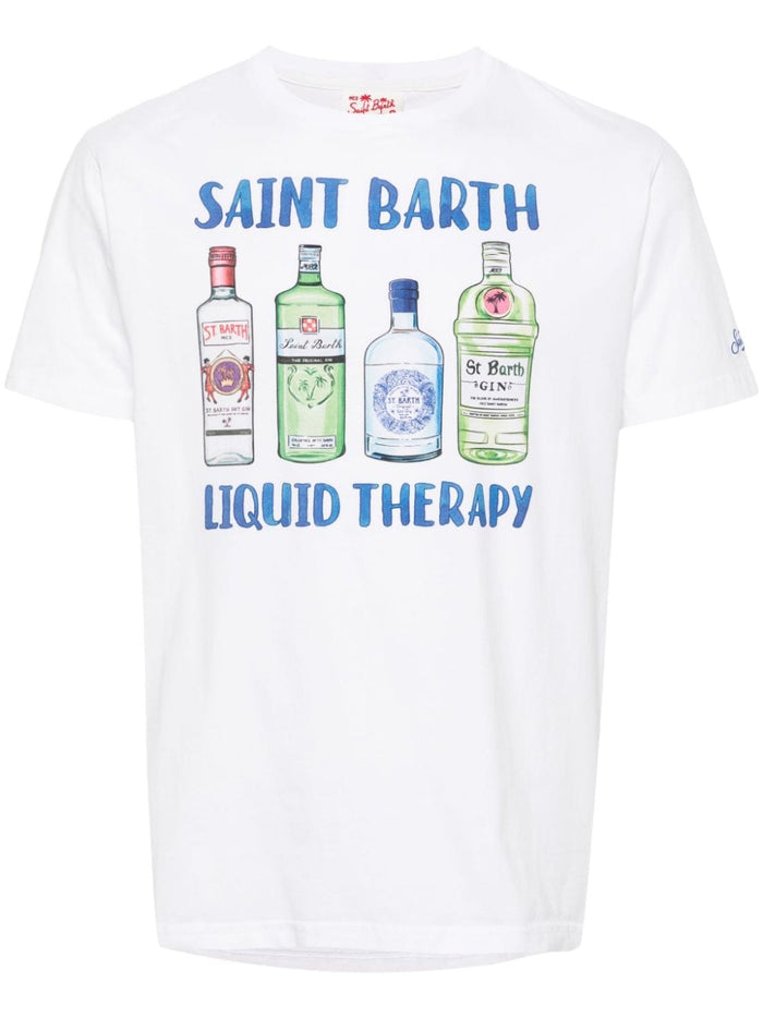 Mc2 Saint Barth Liquid Therapy Men's White T-shirt 5