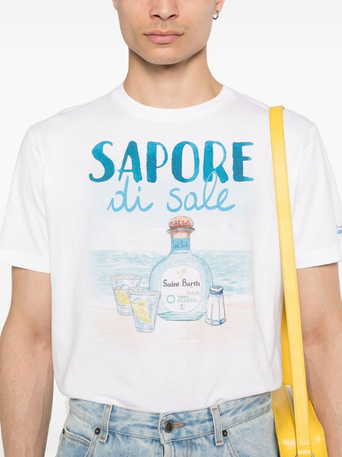 Mc2 Saint Barth T-shirt Bianco Uomo Sapore di Sale 4