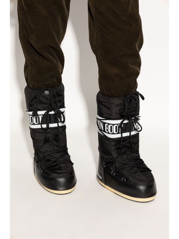 Moon Boot Stivali Nero Donna Icon Nylon 5