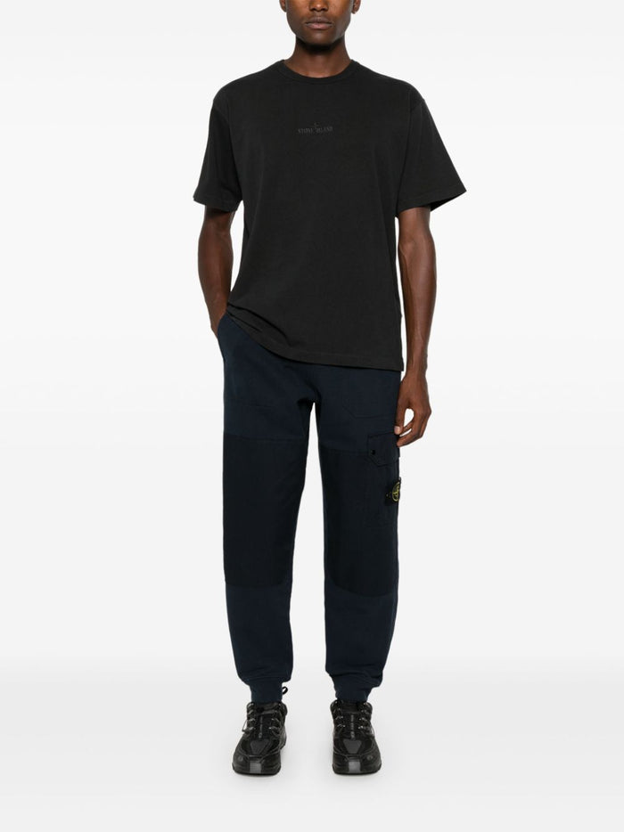 Stone Island T-shirt Black Men's Embroidery Logo 1