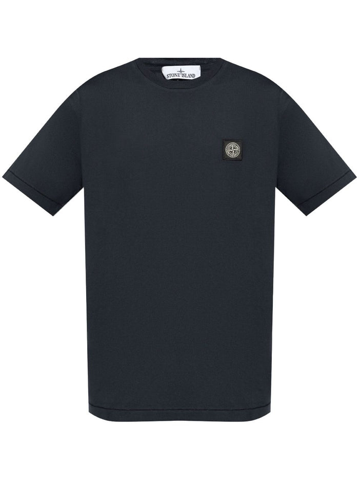 Stone Island Men's Blue T-shirt Micro Patch Logo 5