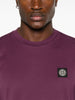 Stone Island T-shirt Purple Men Micro Patch Logo 4