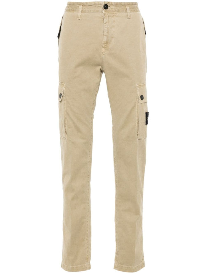 Stone Island Pantalone Marrone Uomo Cargo 5