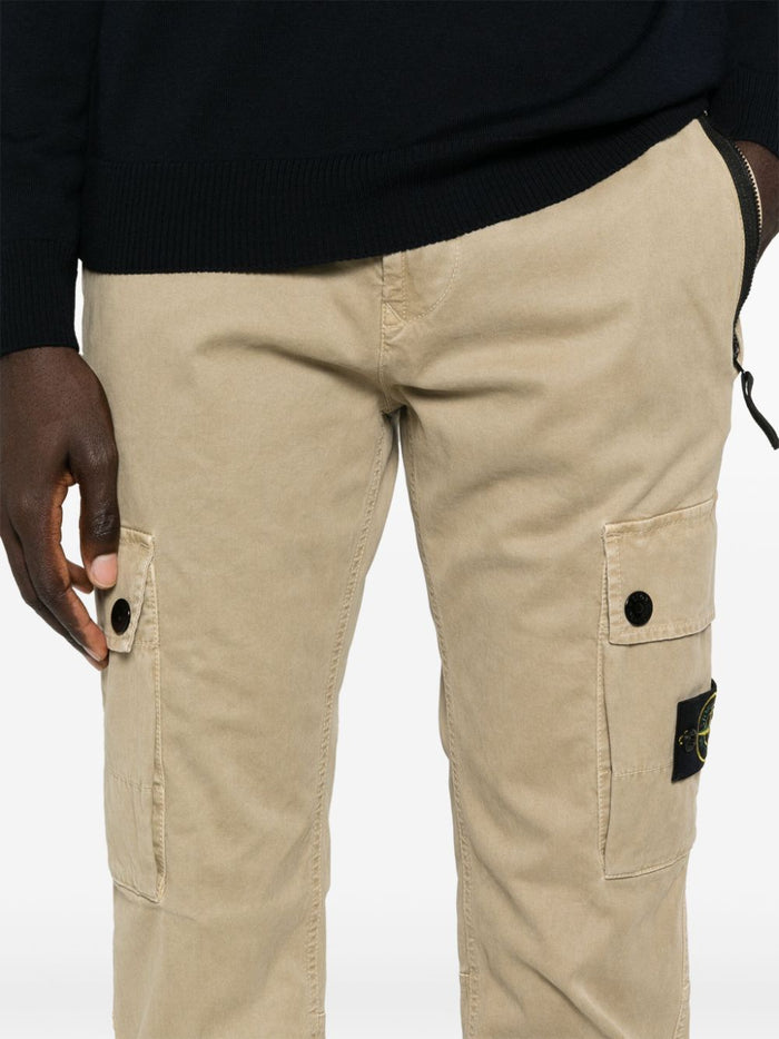 Stone Island Pantalone Marrone Uomo Cargo 4